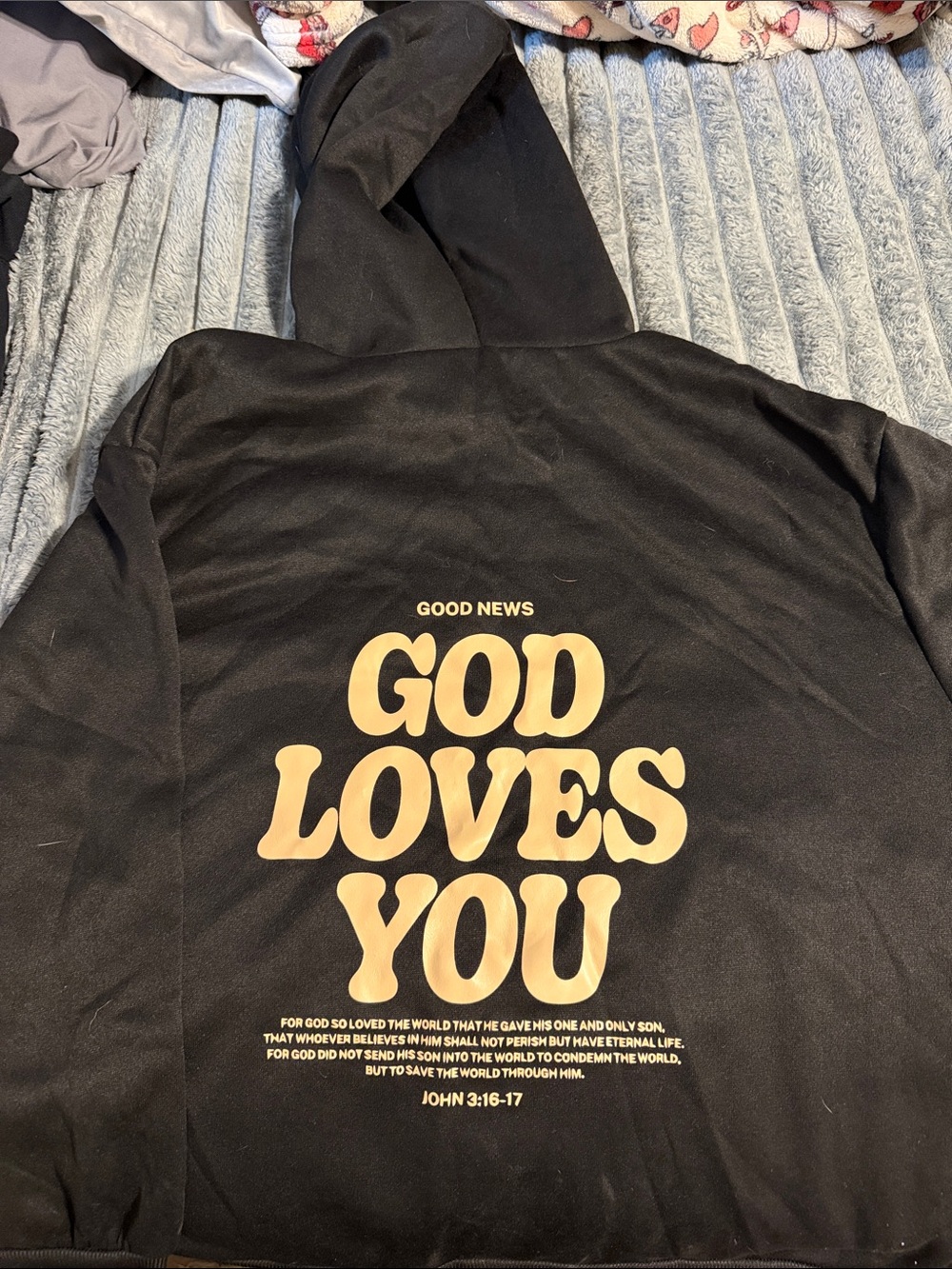 Good News "God Loves You" Black Hoodie